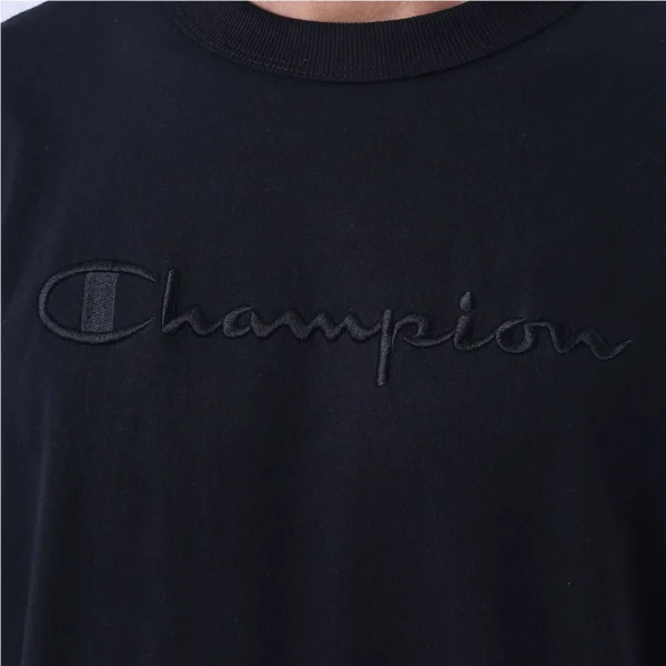 GT220B-124110-4-009 CAMISETA CHAMPION LIFE SCRIPT LOGO EMB