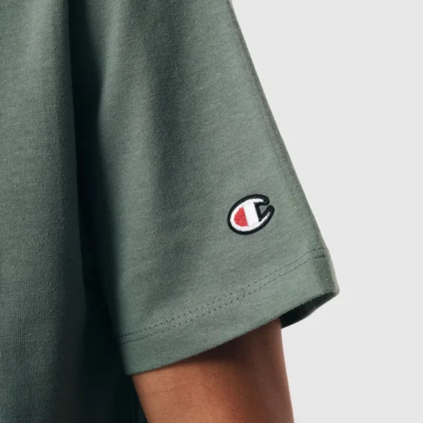 GT220B-Y08541-4-472 CAMISETA CHAMPION LIFE HERITAGE MINI SCRIPT LOGO EMB