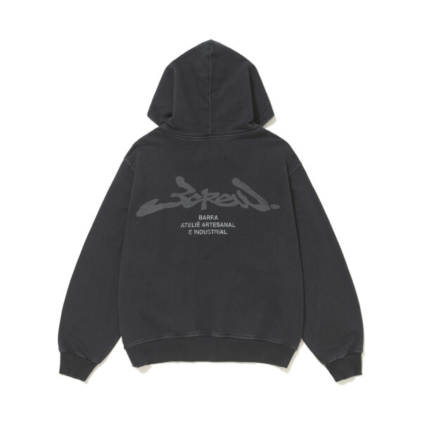 MOLETOM BARRA CREW ASSINATURA CINZA