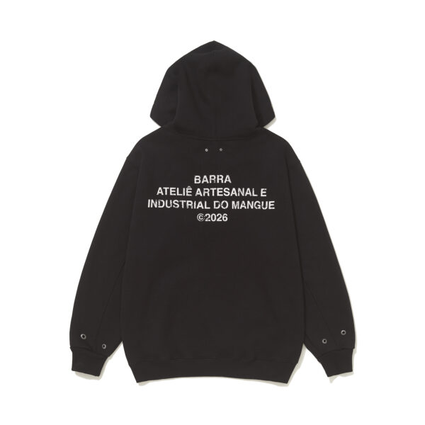 MOLETOM BARRA CREW BARRA ATELIE PRETO