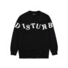 PLAY LOGO CREWNECK PRETO MOLETOM CARECA DISTURB LOGO CREWNECK PRETO
