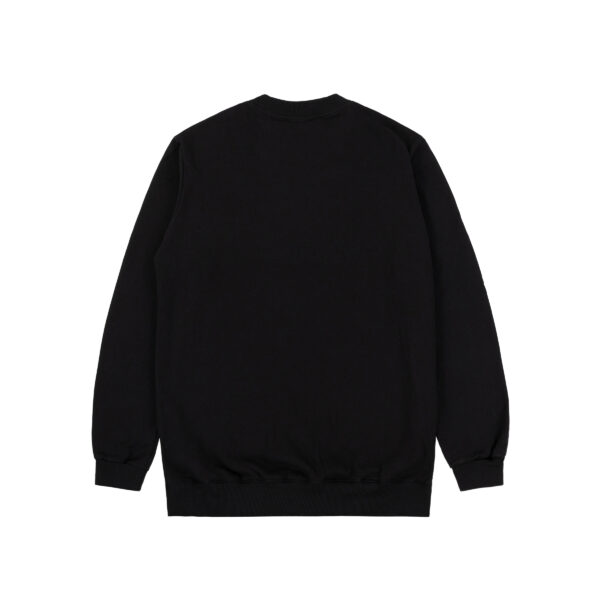 PLAY LOGO CREWNECK PRETO COSTAS MOLETOM CARECA DISTURB LOGO CREWNECK PRETO