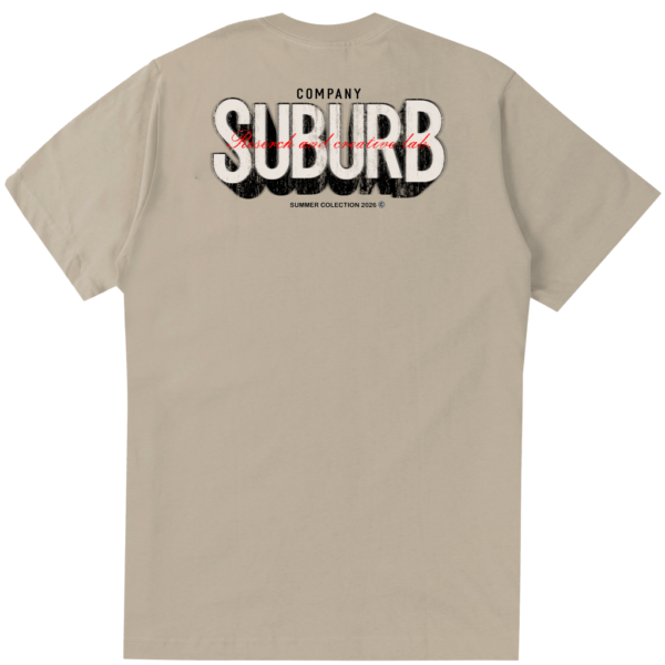CAMISETA SUBURB COMPANY SHADOW BEGE