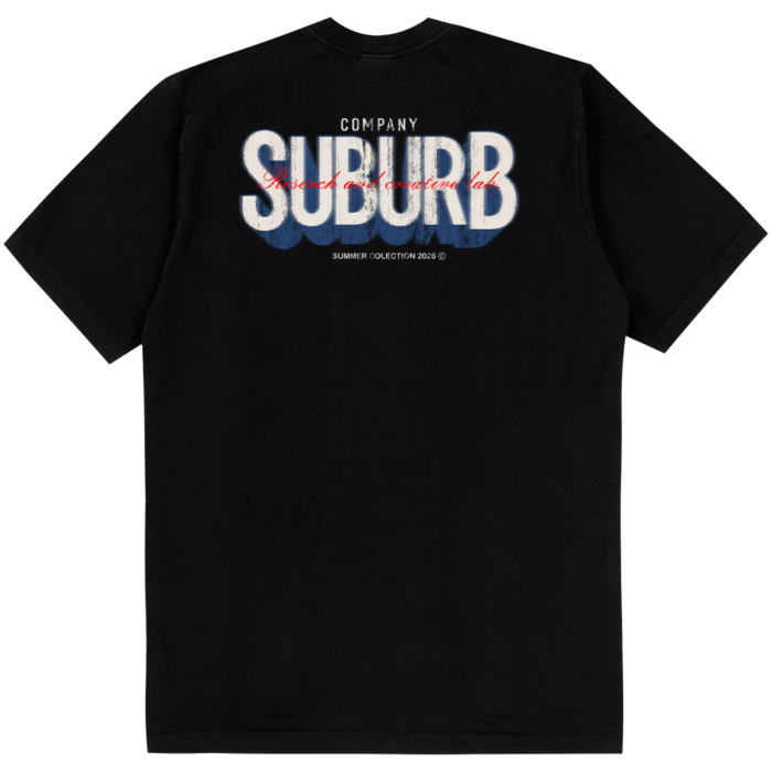 CAMISETA SUBURB COMPANY SHADOW PRETA
