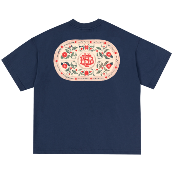 CAMISETA SUBURB COMPANY BOXY AQUARELLE AZUL MARINHO