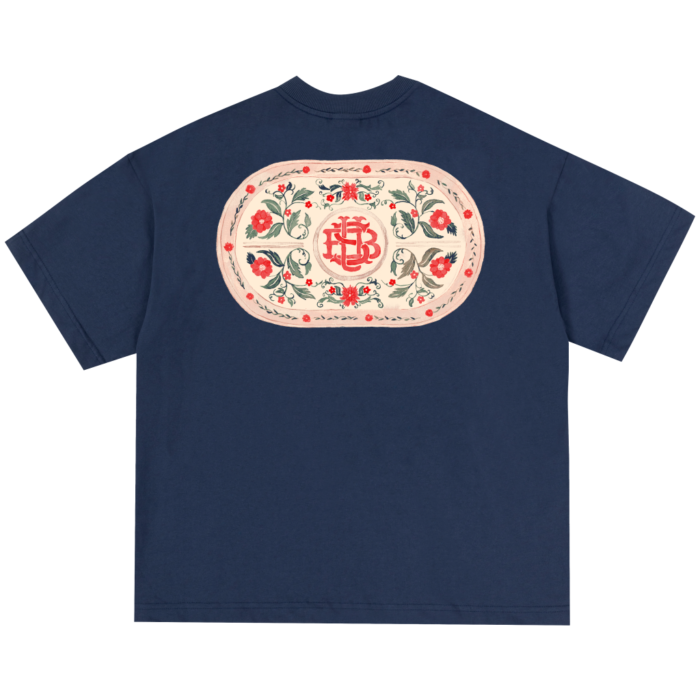 CAMISETA SUBURB COMPANY BOXY AQUARELLE AZUL MARINHO