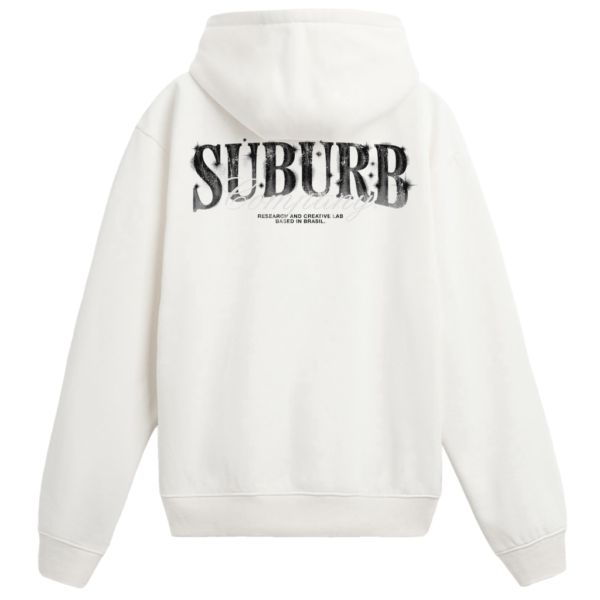 MOLETOM SUBURB COMPANY VINTAGE LOGO OFF WHITE
