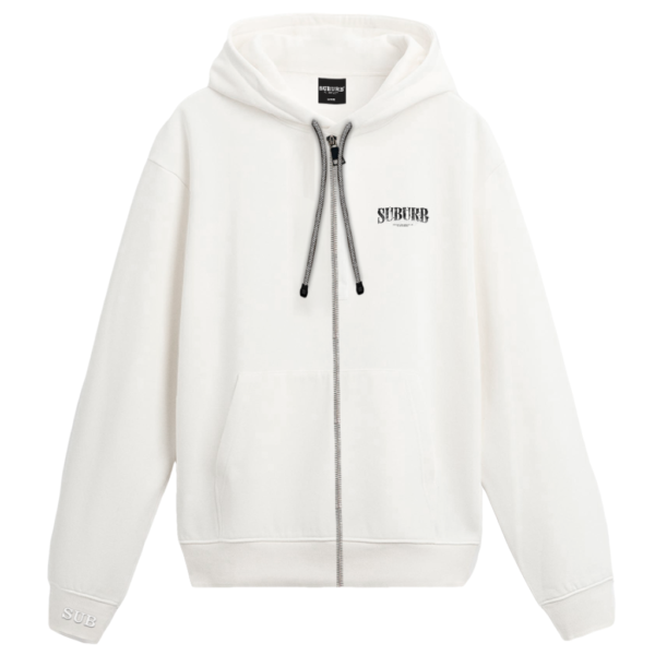 MOLETOM SUBURB COMPANY VINTAGE LOGO OFF WHITE