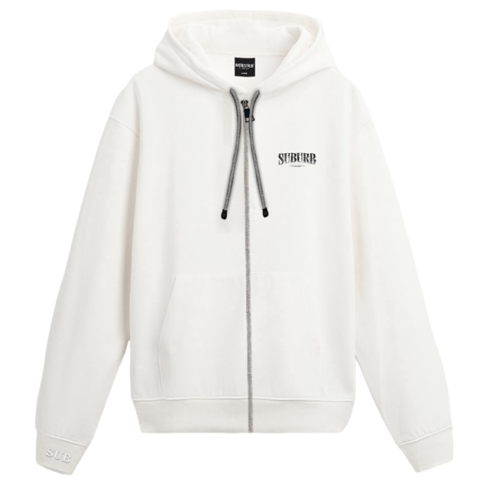 MOLETOM SUBURB COMPANY VINTAGE LOGO OFF WHITE