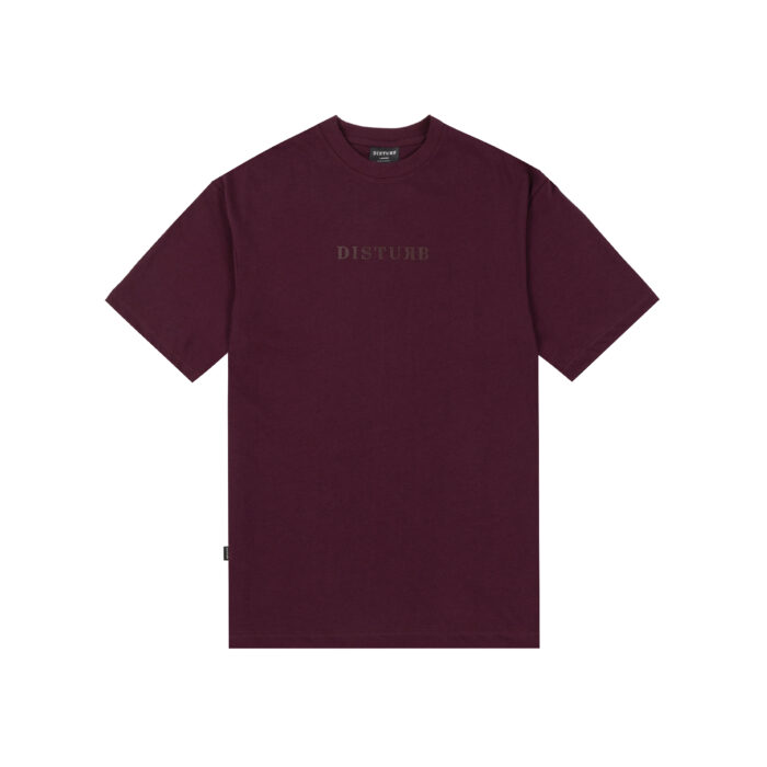 CAMISETA DISTURB CORE LOGO VINHO