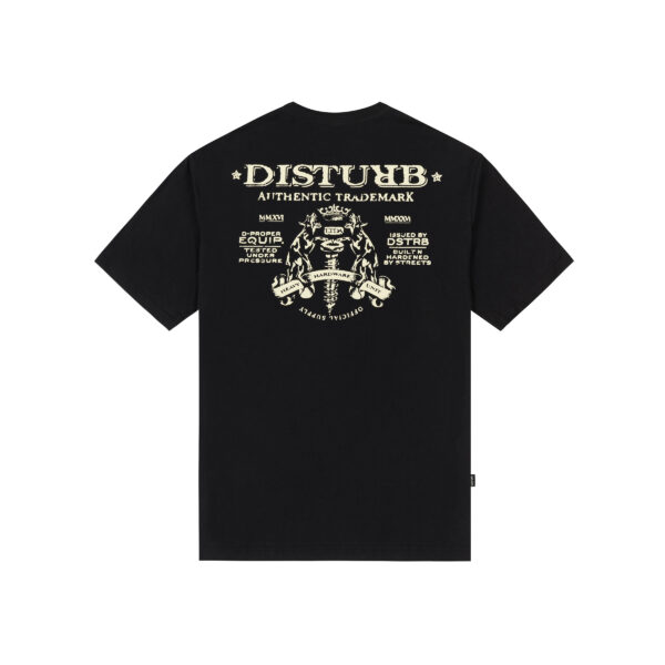 T-SHIRT HARDWARE UNIT PRETA COSTAS CAMISETA DISTURB HARDWARE UNIT PRETA