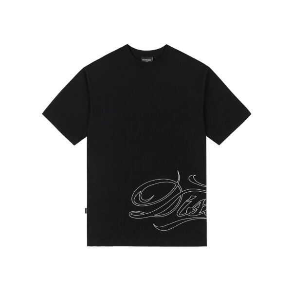 CAMISETA DISTURB SCRIPT PRETA