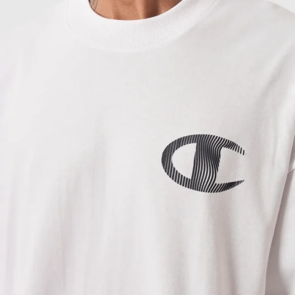 CAMISERA CHAMPION OVERSIZED LINES BRANCA