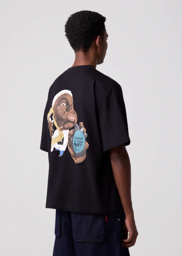 CAMISETA THE SAINT WIDE BOXY TIME CONTROLLER PRETA