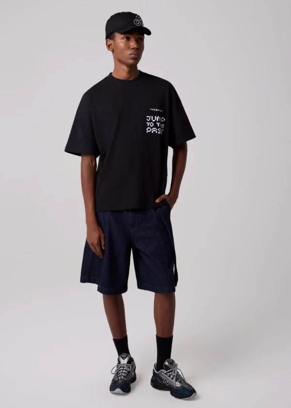 CAMISETA THE SAINT WIDE BOXY TIME CONTROLLER PRETA