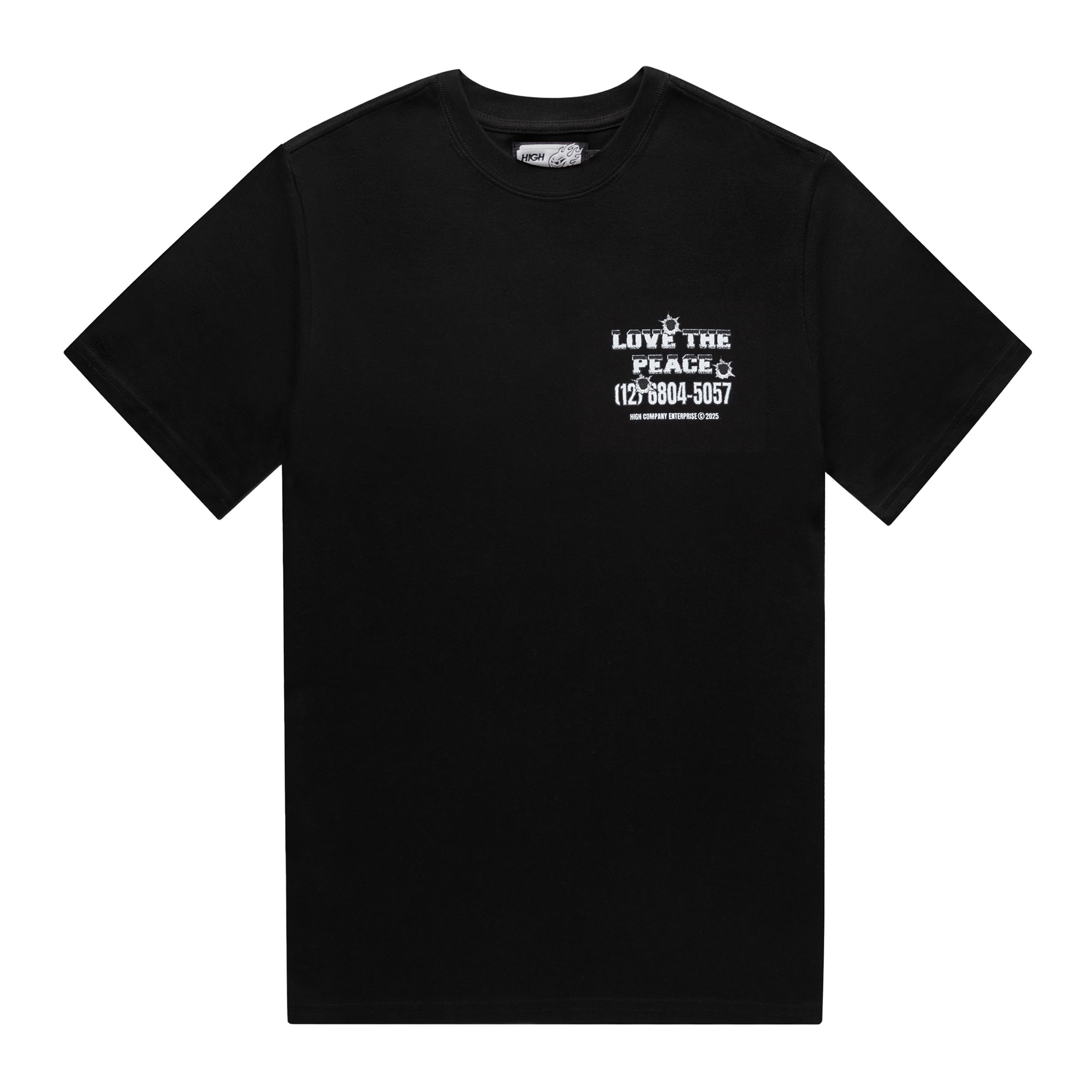 CAMISETA HIGH COMPANY COMPANY LOVE THE PEACE PRETA – Pontal Store