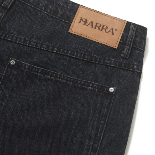 BERMUDA BARRA CREW JEANS RAIZES PRETA