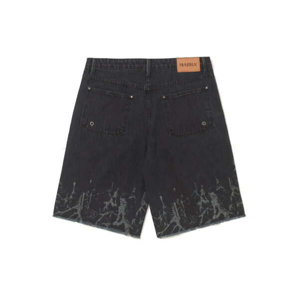 BERMUDA BARRA CREW JEANS RAIZES PRETA