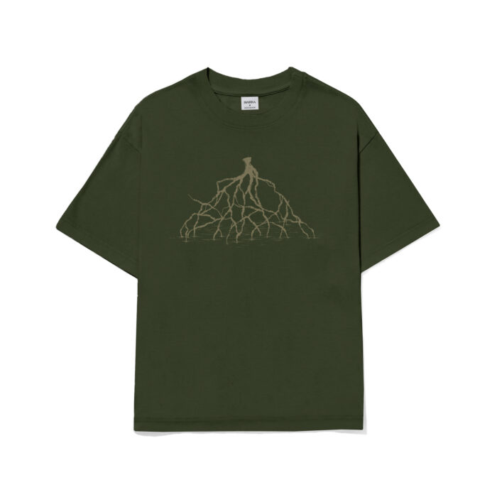 CAMISETA BARRA CREW RAIZES VERDE