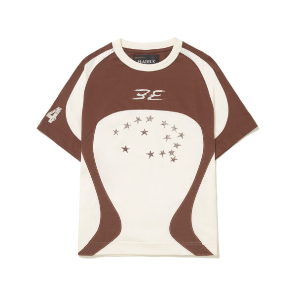 CAMISETA BARRA CREW RECORTADA "CONSTELACAO" OFF WHITE