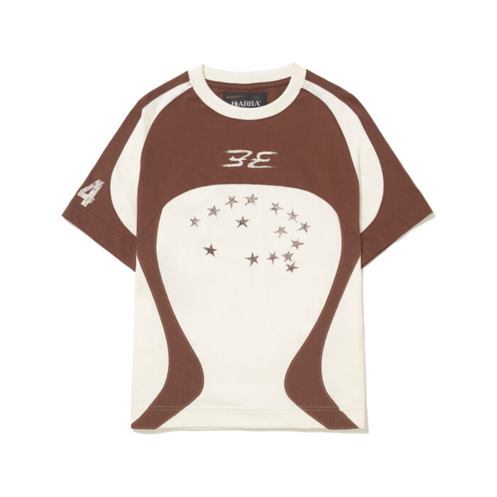 CAMISETA BARRA CREW RECORTADA "CONSTELACAO" OFF WHITE