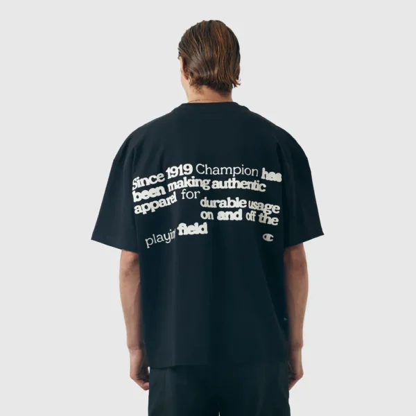 GT40B-CHPNANO-2-009 CAMISETA CHAMPION LIFE BOXY NANO TEXT INK