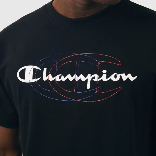 CAMISETA CHAMPION LIFE RIBBED SCRIPT C LOGO