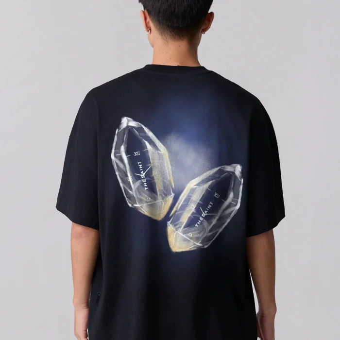 CAMISETA THE SAINT OVERSIZED GEMLIGHT PRETA