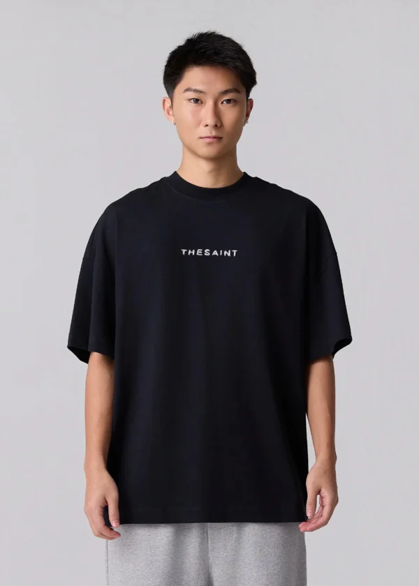 CAMISETA THE SAINT OVERSIZED GEMLIGHT PRETA