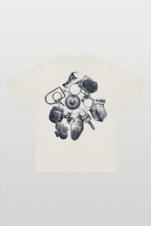 CAMISETA PLANO C KEYCHAINS OFF WHITE