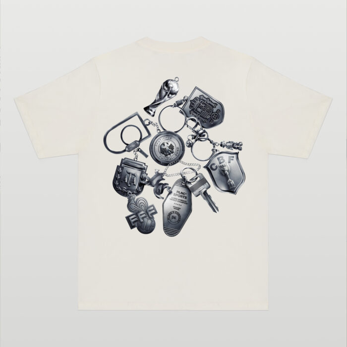 CAMISETA PLANO C KEYCHAINS OFF WHITE