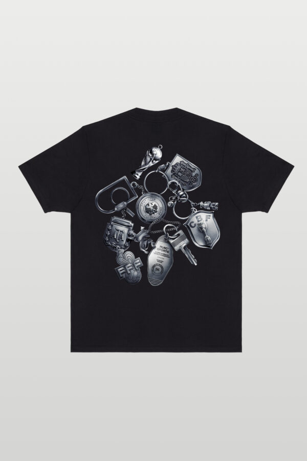 CAMISETA PLANO C KEYCHAINS PRETO