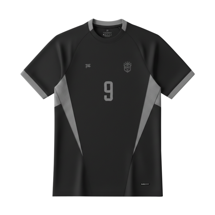 02.170.0005 (frente) CAMISETA PLANO C JARSEY LEGACY PRETO
