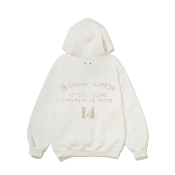 MOLETOM BARRA CREW BARRA "BFC" OFF WHITE