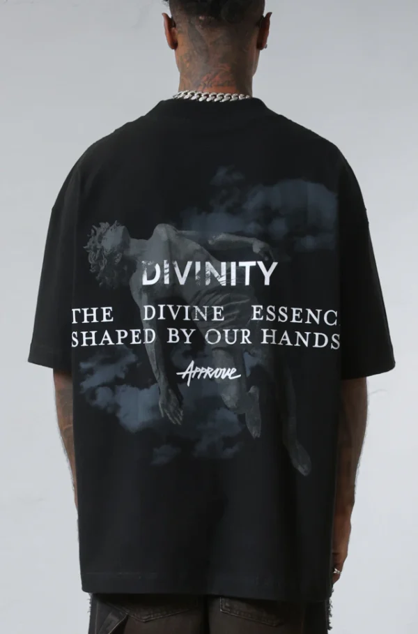 CAMISETA OVERSIZED APPROVE DIVINITY FALL PRETO