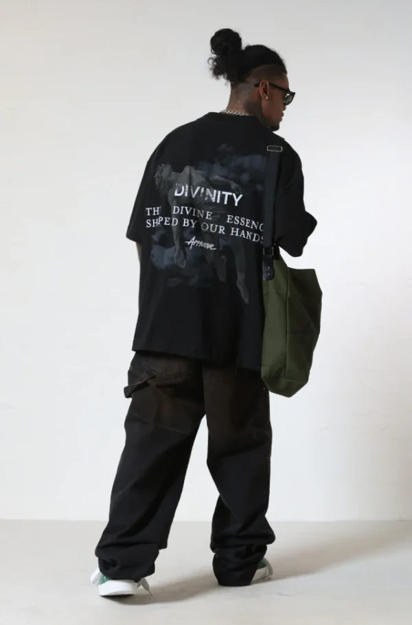 CAMISETA OVERSIZED APPROVE DIVINITY FALL PRETO