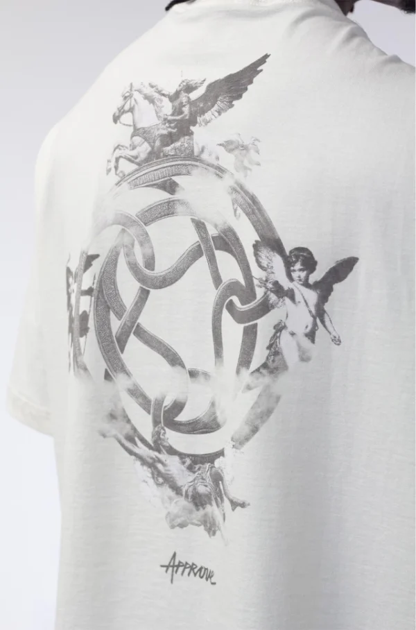 CAMISETA OVERSIZED APPROVE DIVINITY ANGELS OFF WHITE