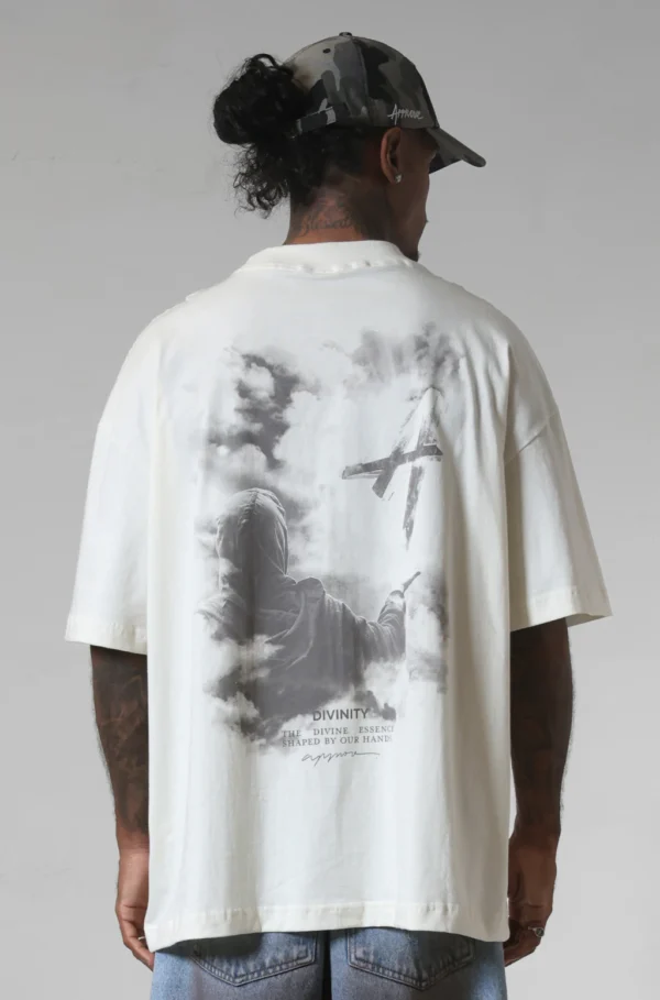 CAMISETA OVERSIZED APPROVE DIVINITY LIGHT OFF WHITE