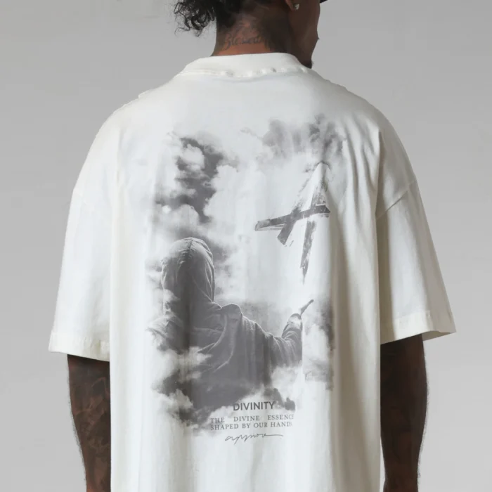 CAMISETA OVERSIZED APPROVE DIVINITY LIGHT OFF WHITE
