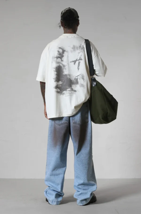 CAMISETA OVERSIZED APPROVE DIVINITY LIGHT OFF WHITE