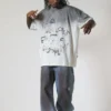 CAMISETA OVERSIZED APPROVE GARDEN WRITING OFF WHITE