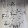 CAMISETA OVERSIZED APPROVE GARDEN WRITING OFF WHITE