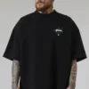 CAMISETA APPROVE OVERSIZED ANIMALS DEER PRETA