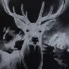 CAMISETA APPROVE OVERSIZED ANIMALS DEER PRETA