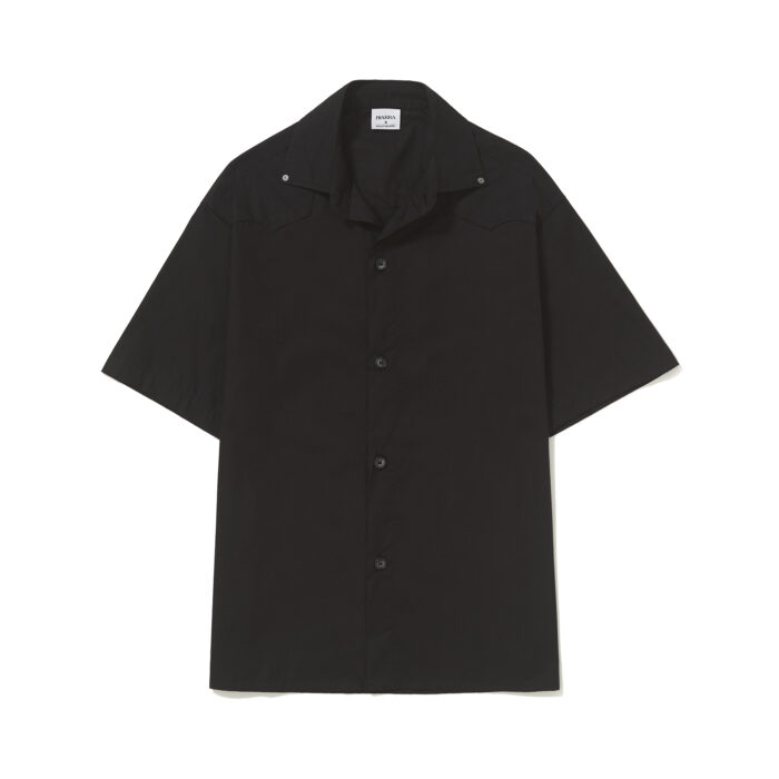 CAMISA BARRA CREW DE BOTAO CLASSICA PRETA