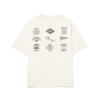 CAMISETA BARRA CREW BANDEIRAS OFF WHITE