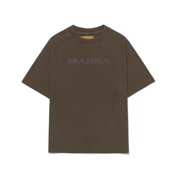 CAMISETA BARRA CREW BARRA LOGO REMIX MARROM