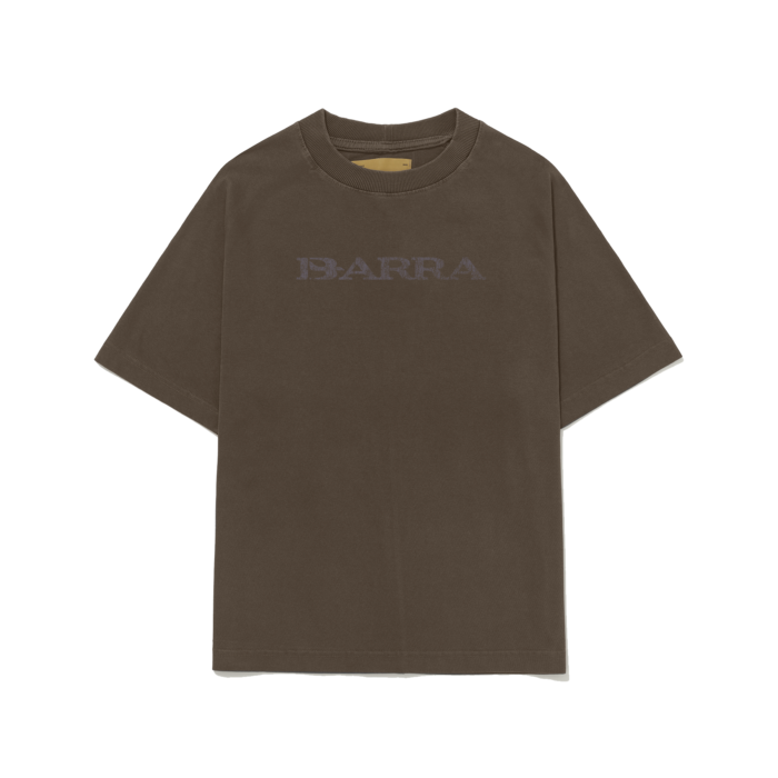 CAMISETA BARRA CREW BARRA LOGO REMIX MARROM