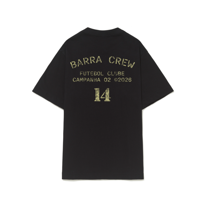 CAMISETA BARRA CREW BFC PRETA
