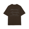 CAMISETA BARRA CREW CROQUI MARROM